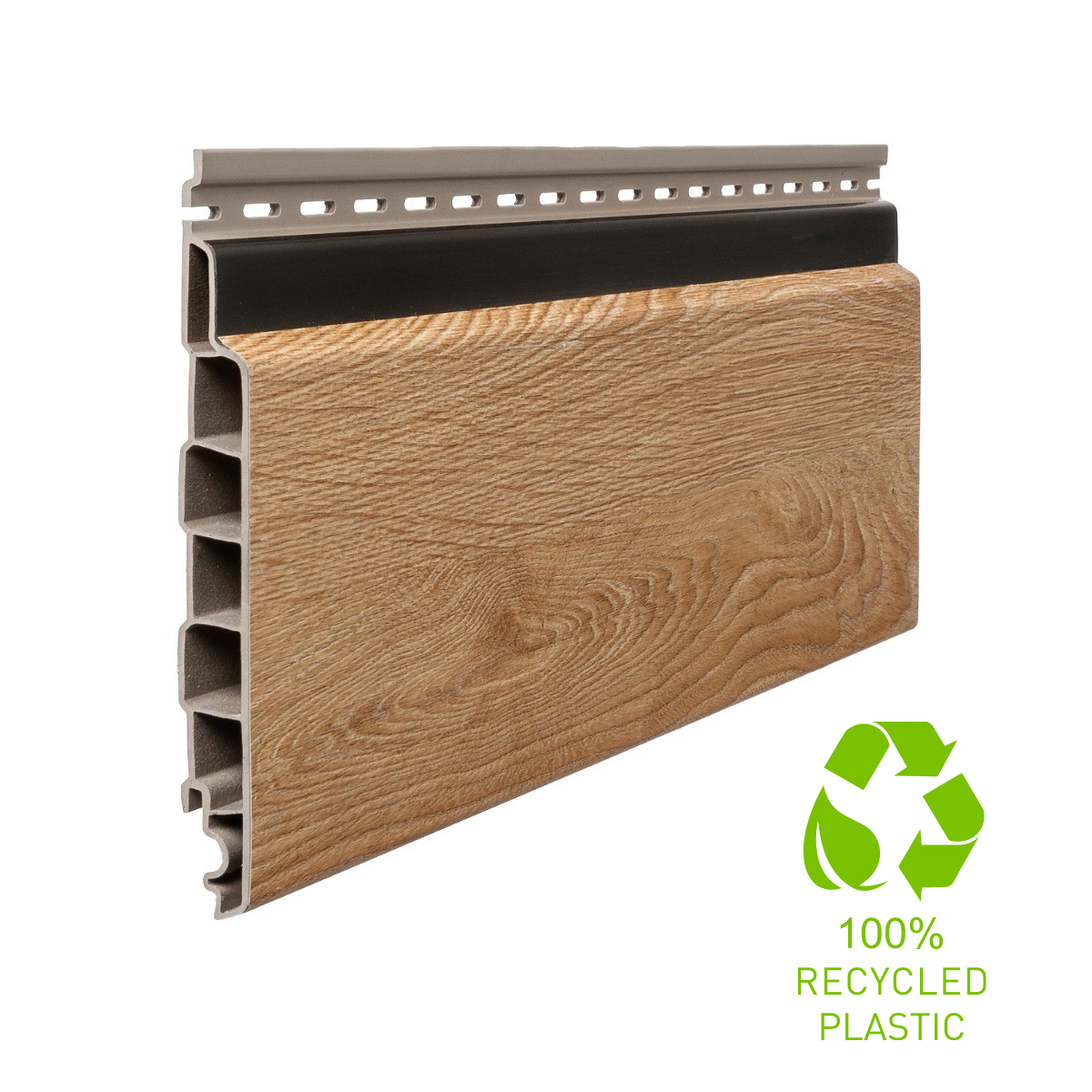 VinyPLUS Shadow Round Turner Oak Malz 150mm 6m (3.6m²/pak)